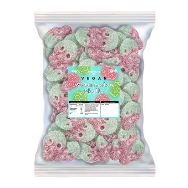Candycrave Vegan Fizzy Pineapple Skulls 2kg