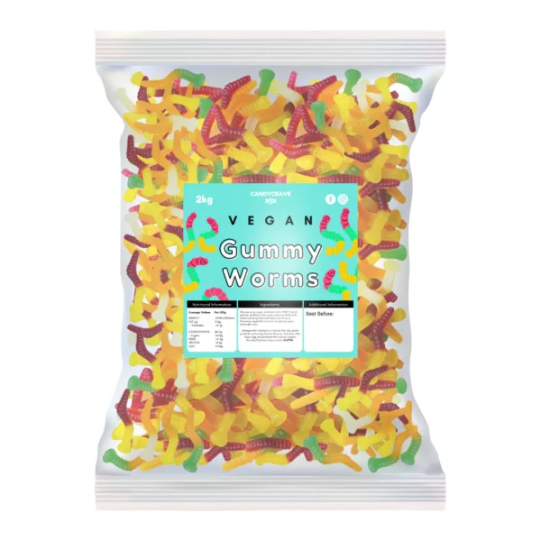 Candycrave Vegan Gummy Worms 2kg