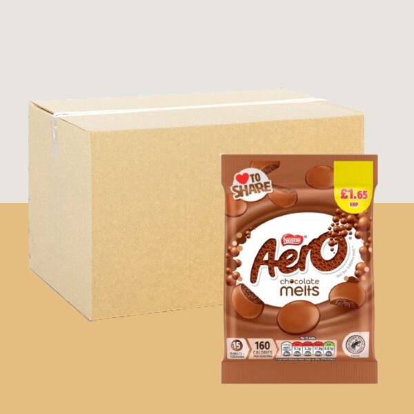 Aero Milk Chocolate Melts 80g x12