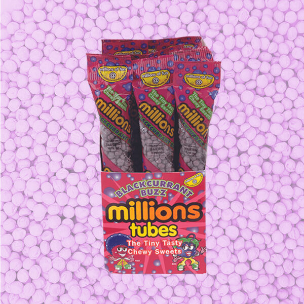Millions Blackcurrant Tubes 55g x12