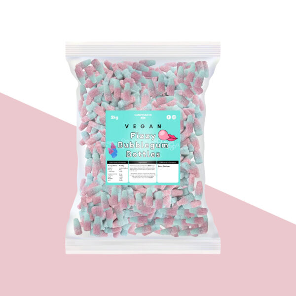 Candycrave Vegan Fizzy Bubblegum Bottles 2kg