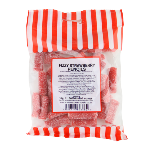 Fizzy Strawberry Pencils 140g