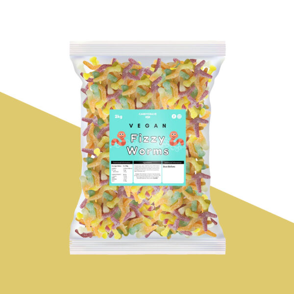 Candycrave Vegan Fizzy Worms 2kg