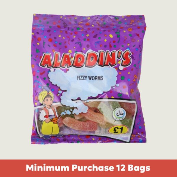 Aladdin's Sour Worms 110g x12