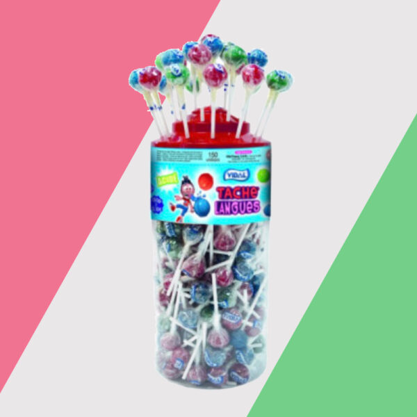 Vidal Tongue Painter Assorted Flavour Lollipops 150 Count