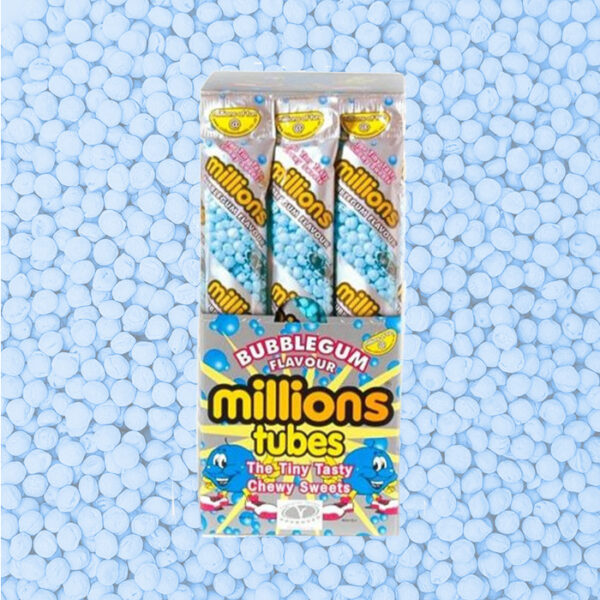 Millions Bubblegum Tubes 55g x12