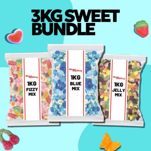3Kg Fizzy, Jelly and Blue Sweet Bundle