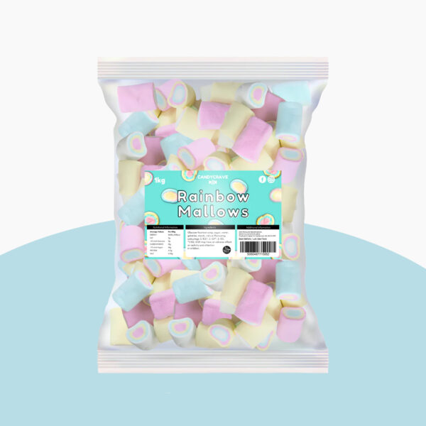 Candycrave Rainbow Mallows 1kg