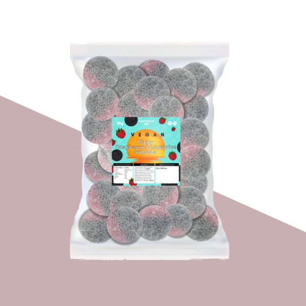 Candycrave Vegan Fizzy Raspberry & Liquorice Sunsets 2kg