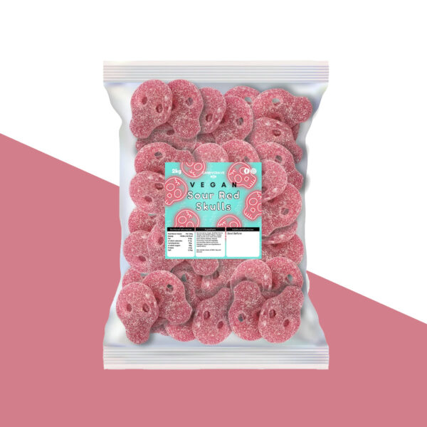 Candycrave Vegan Fizzy Red Skulls 2kg