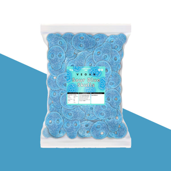 Candycrave Vegan Fizzy Blue Skulls 2kg