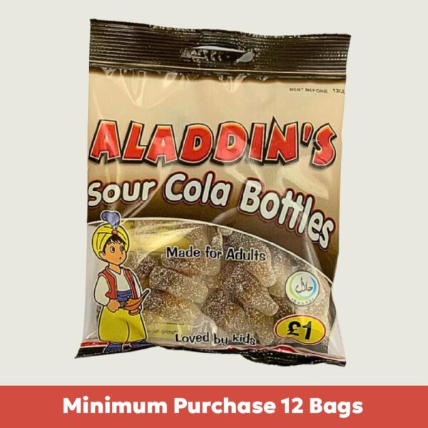 Aladdin's Fizzy Cola Bottles 100g x12