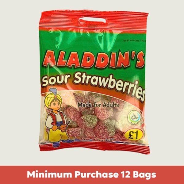 Aladdin's Sour Strawberries 110g x12