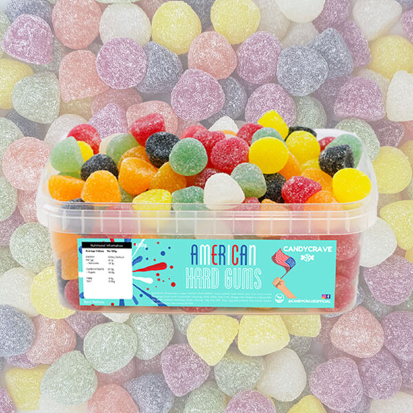 Candycrave American Hard Gums Tub 600g