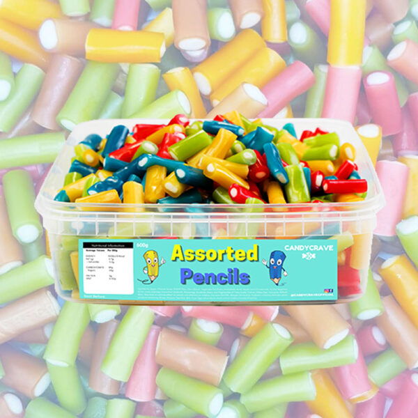 Candycrave Assorted Pencils Tub 600g