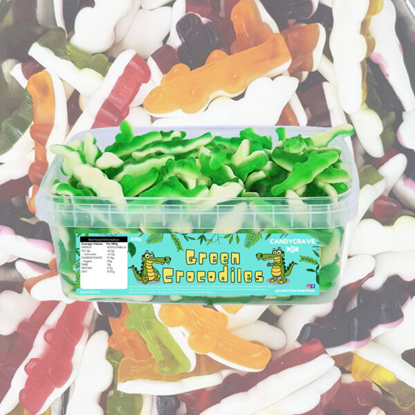 Candycrave Green Crocodiles Tub 600g