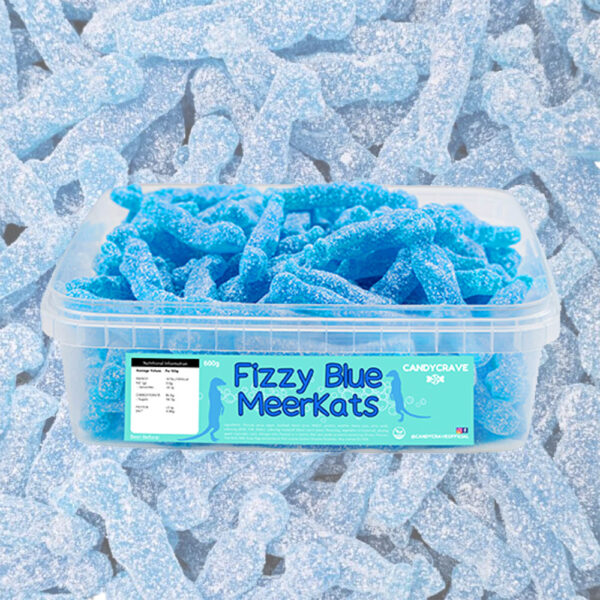 Candycrave Fizzy Blue Meerkats Tub 600g