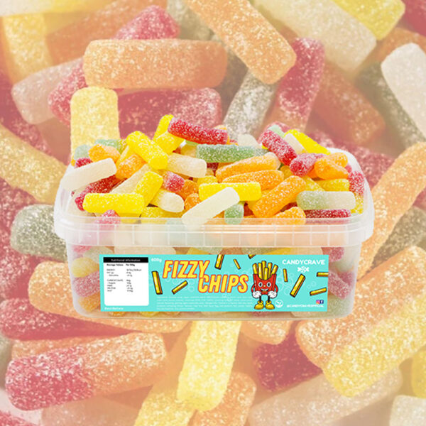 Candycrave Fizzy Chips Tub 600g