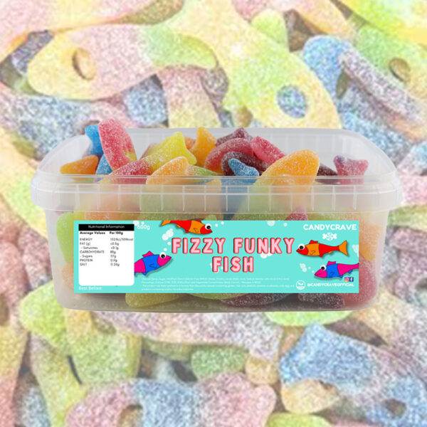 Candycrave Fizzy Funky Fish Tub 600g