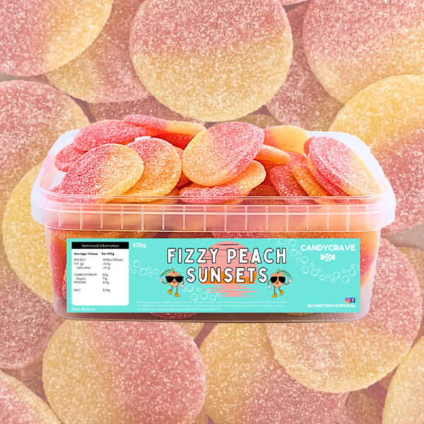 Candycrave Fizzy Peach Sunsets Tub 600g