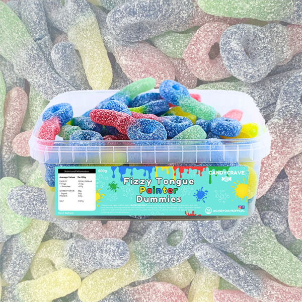 Candycrave Fizzy Tongue Painter Dummies Tub 600g