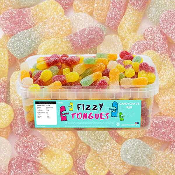 Candycrave Fizzy Tongues Tub 600g