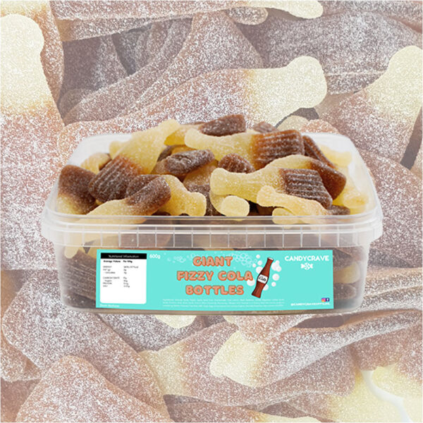 Candycrave Giant Fizzy Cola Bottles Tub 600g