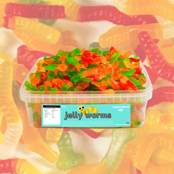 Candycrave Jelly Worms Tub 600g