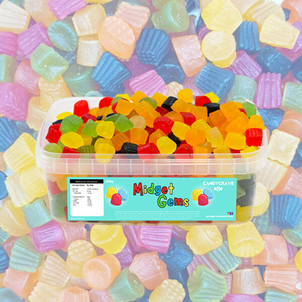 Candycrave Midget Gems Tub 600g