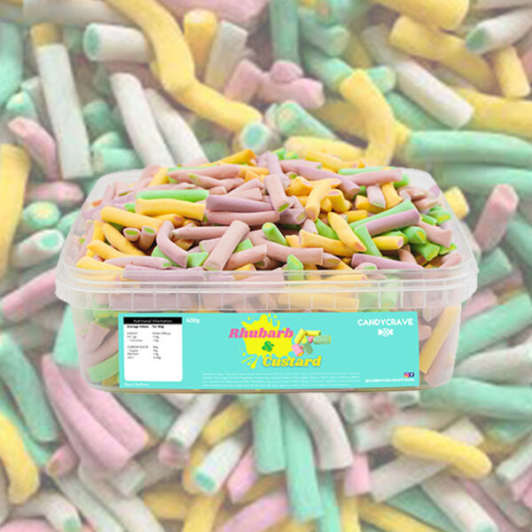Candycrave Rhubarb & Custard Tub 600g