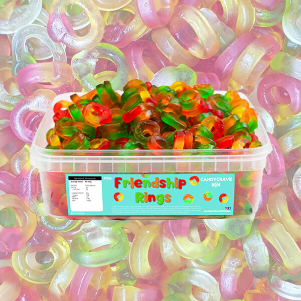 Candycrave Friendship Rings Tub 600g