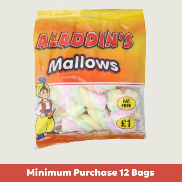 Aladdin's Large Twisted Mallows 100g x12