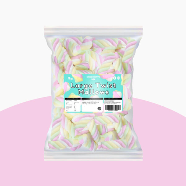 Candycrave Large Twist Mallows 1kg