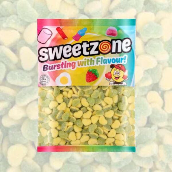Sweetzone Apple & Custard Hearts 1Kg