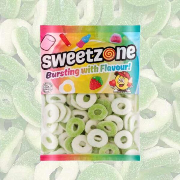 Sweetzone Sour Apple Rings 1Kg
