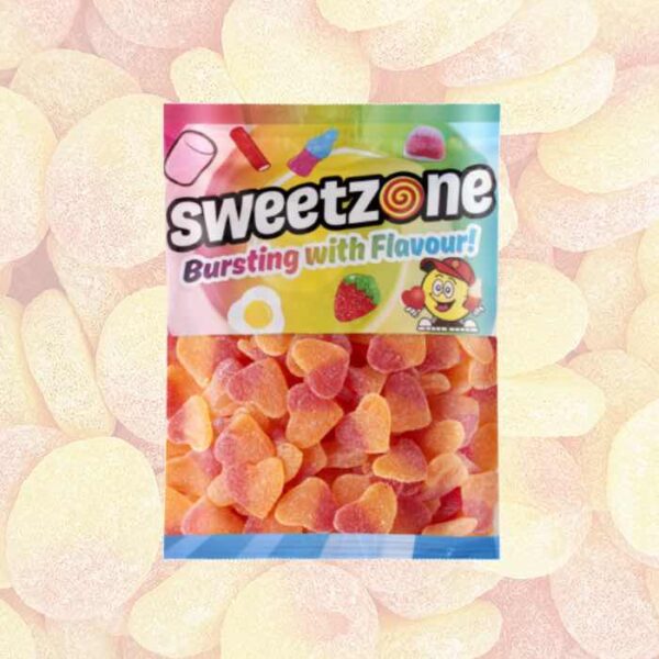 Sweetzone Fizzy Peach Hearts 1kg