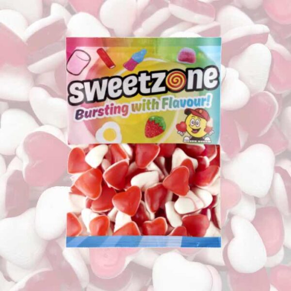Sweetzone Strawberry and Cream Hearts 1kg