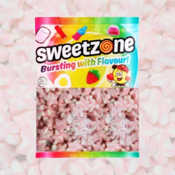 Sweetzone Fizzy Pink Stars 1kg