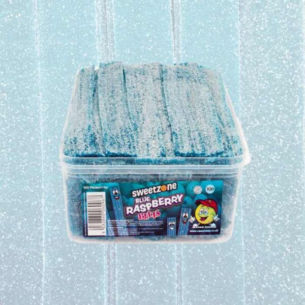 Sweetzone Fizzy Blue Raspberry Belts 100 Count