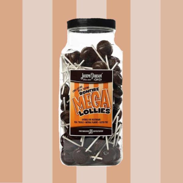 Joseph Dobson Bonfire Mega Lollies 90 Count Jar