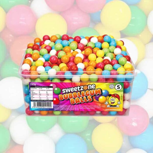 Sweetzone Bubblegum Balls Tub 740g