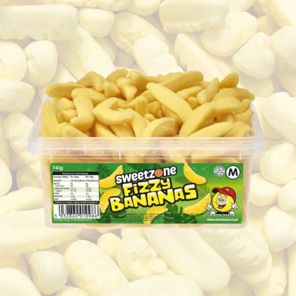 Sweetzone Fizzy Bananas Tub 741g