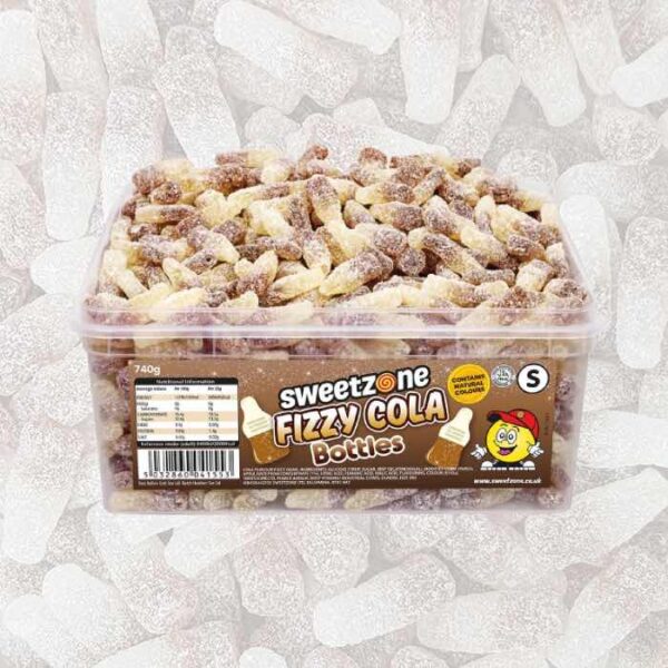 Sweetzone Fizzy Cola Bottles Tub 740g