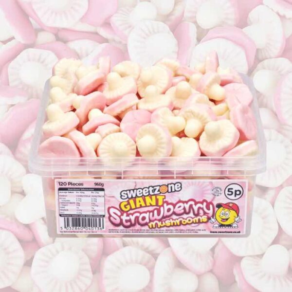 Sweetzone Giant Strawberry Mushrooms Tub 120 Count