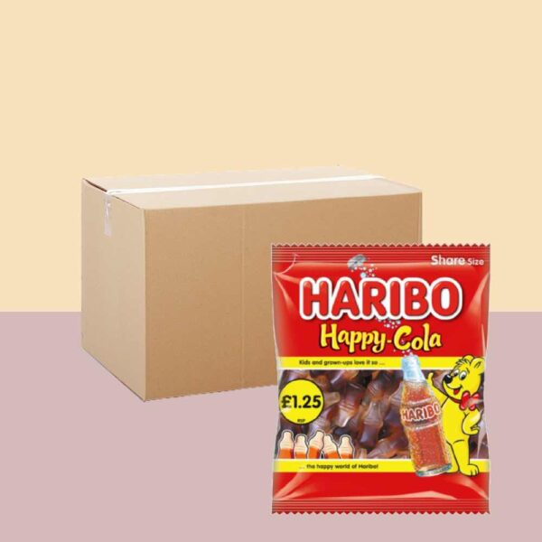 Haribo Happy Cola Bottles 140g x12