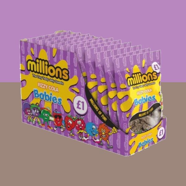 Millions Fizzy Cola Jelly Babies 120g x12