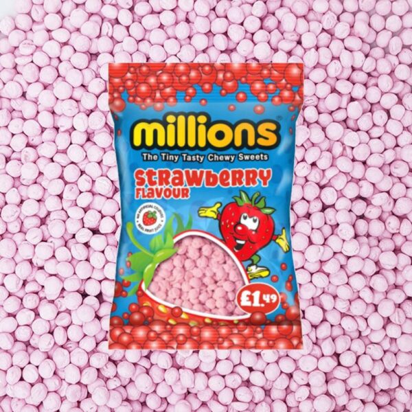 Millions Strawberry 110g Bags x12