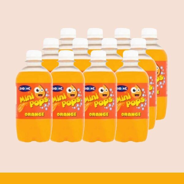 Zodiac Orange Mini Pops Bottles 330ml x12
