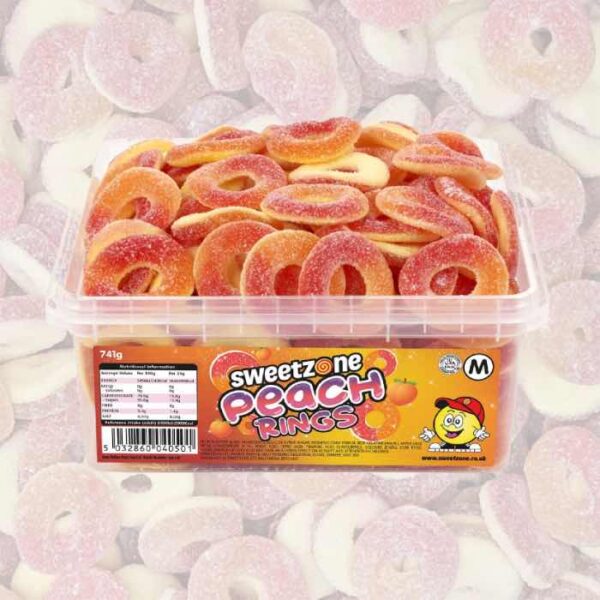 Sweetzone Peach Rings Tub 741g