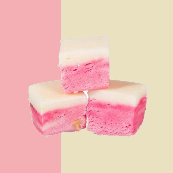 Fudge Factory Pink & White Nougat 2kg Bulk Box